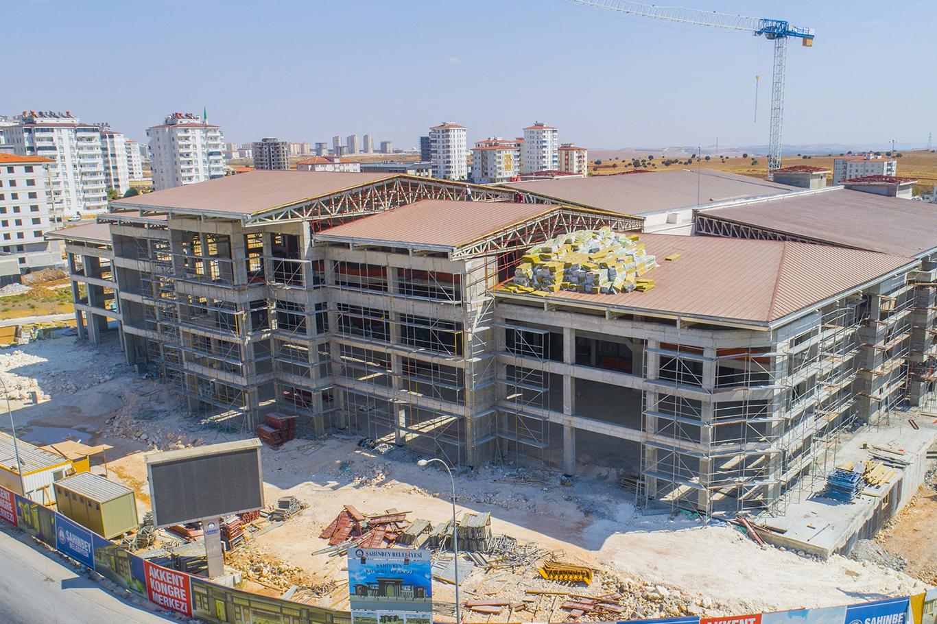 Şahinbey Kongre Merkezi yükseliyor Şahinbey Kongre Merkezi yükseliyor
